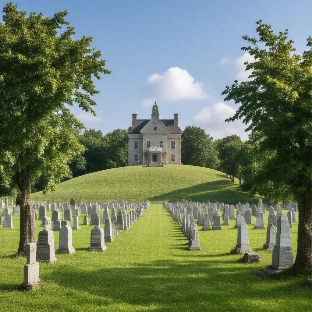 Click to view larger image AI-created image of Cedar Hill Cemetery, Hartford, Connecticut