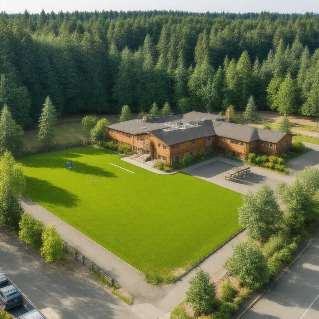 AI-created image of Cedar Wood Elementary School