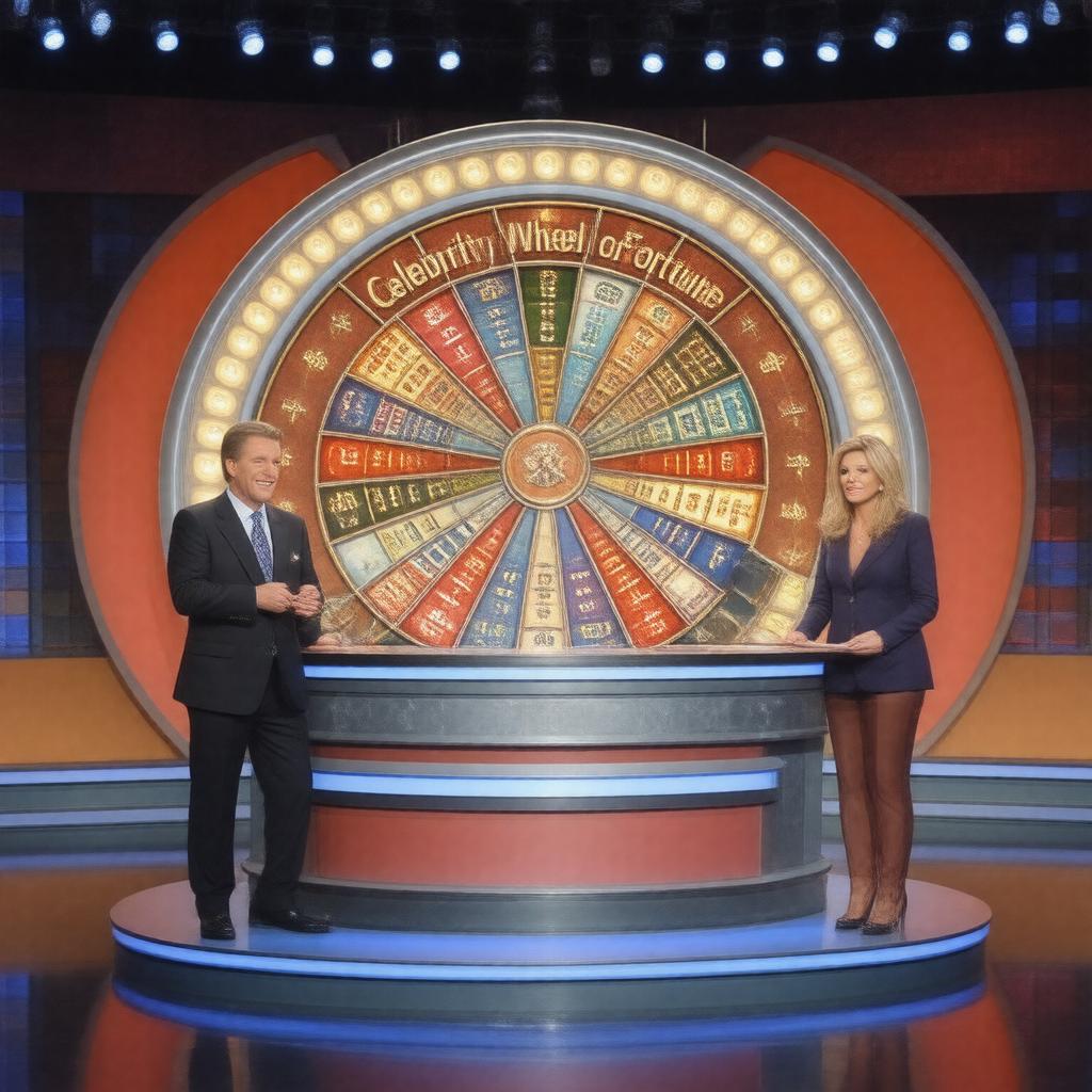 Click to view larger image AI-created image of Celebrity Wheel of Fortune