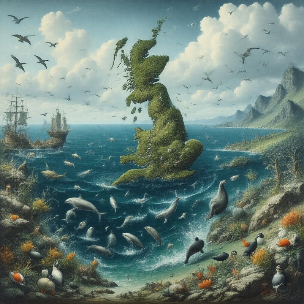 AI-created image of Celtic Seas ecoregion