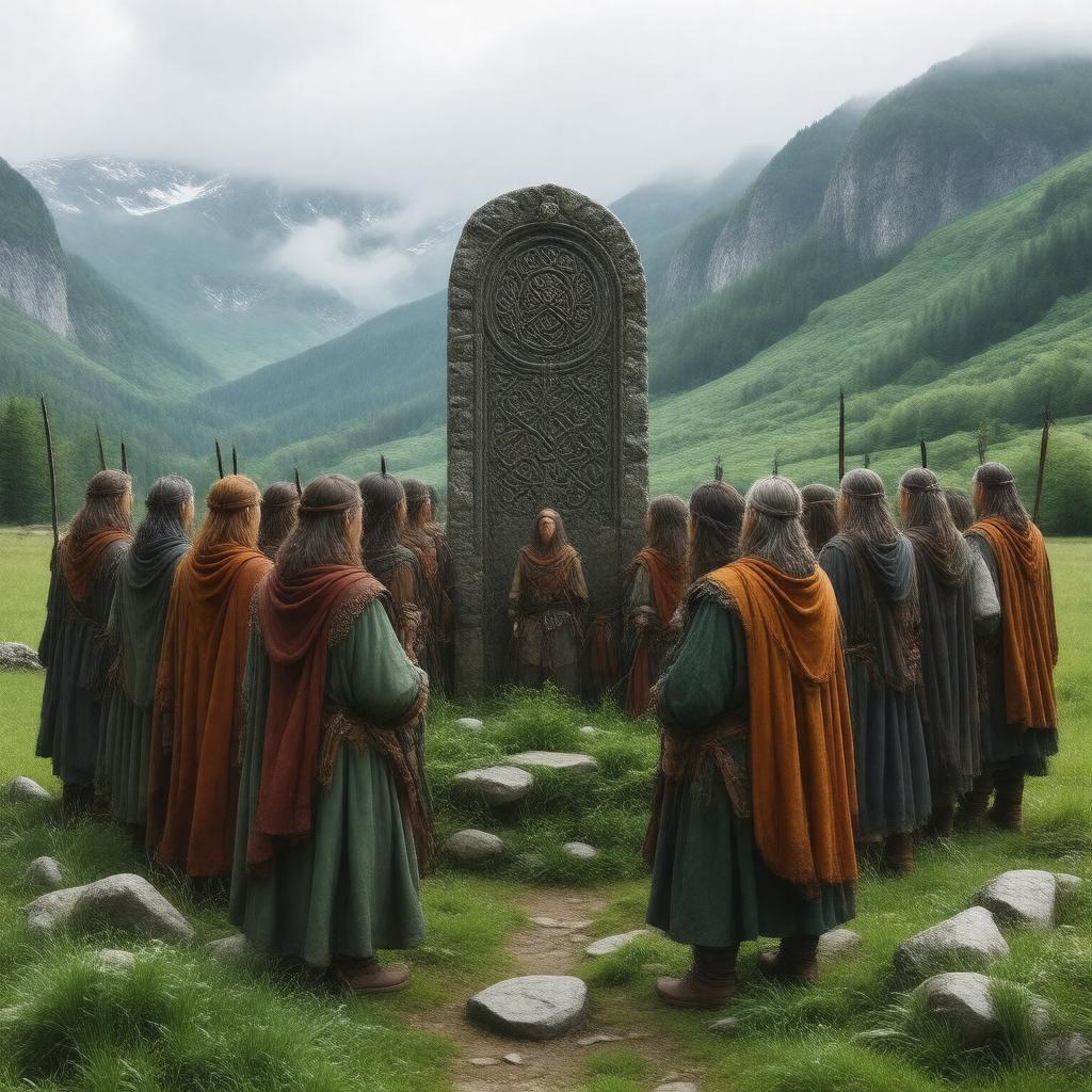 AI-created image of Celtic peoples