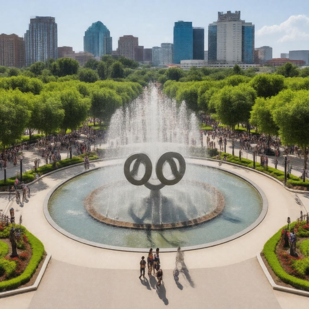 AI-created image of Centennial Olympic Park