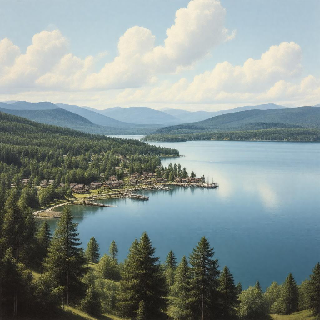 Click to view larger image AI-created image of Center Harbor