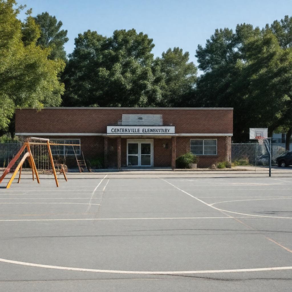 Click to view larger image AI-created image of Centerville Elementary School