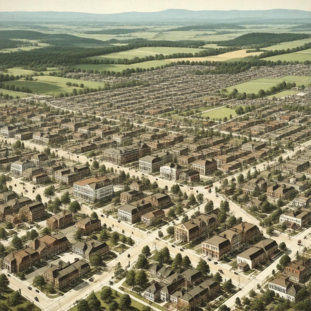 AI-created image of Centerville, Iowa