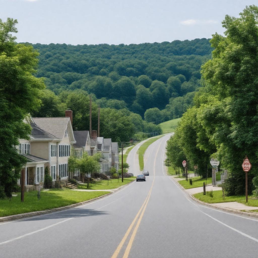 AI-created image of Centerville, Pennsylvania