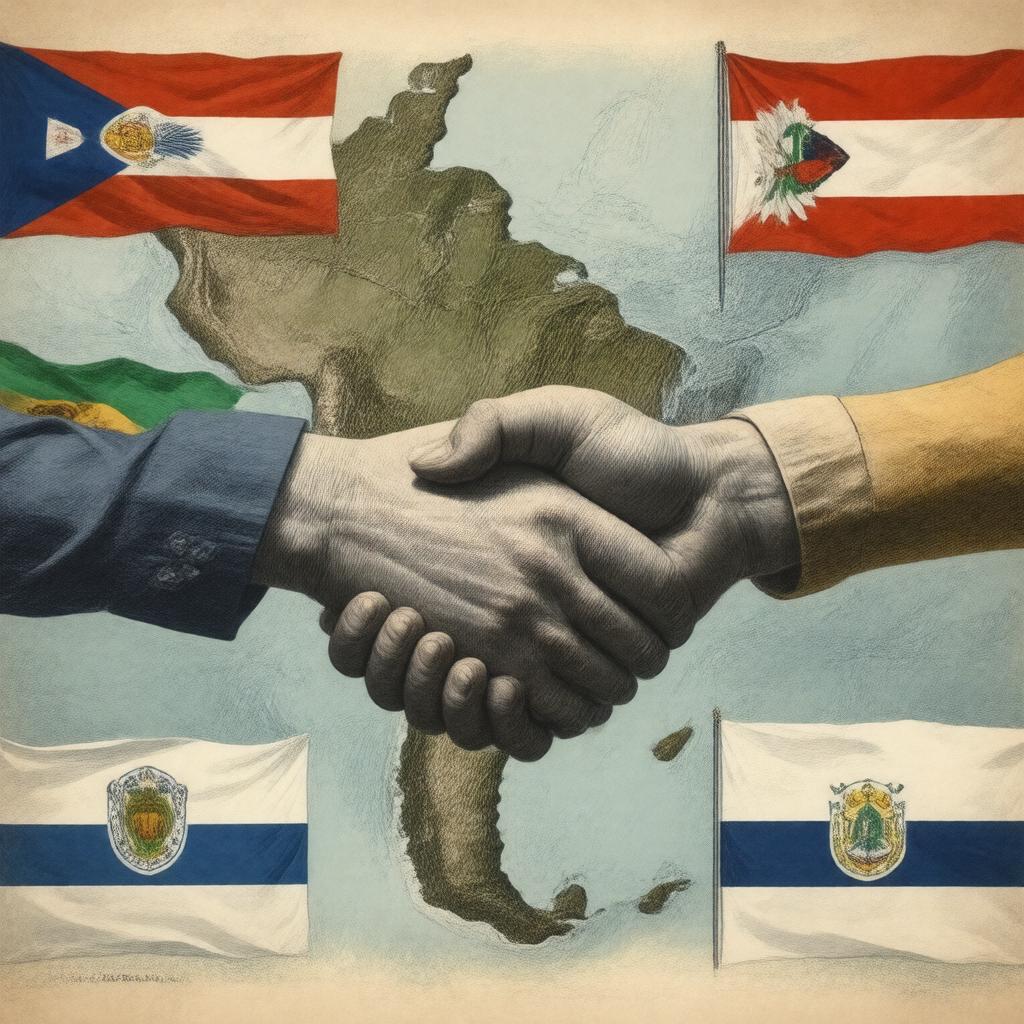 AI-created image of Central American Peace Accords