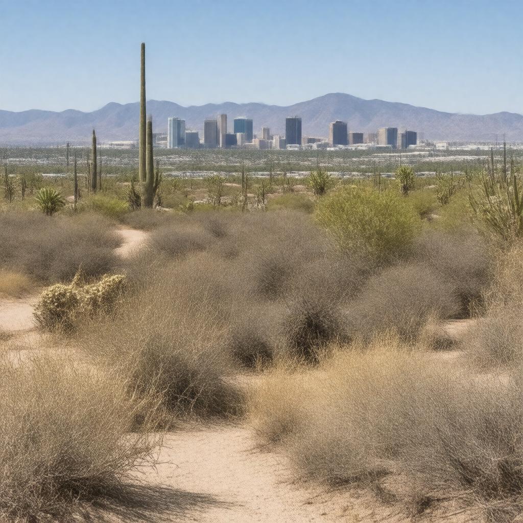 Click to view larger image AI-created image of Central Arizona-Phoenix LTER