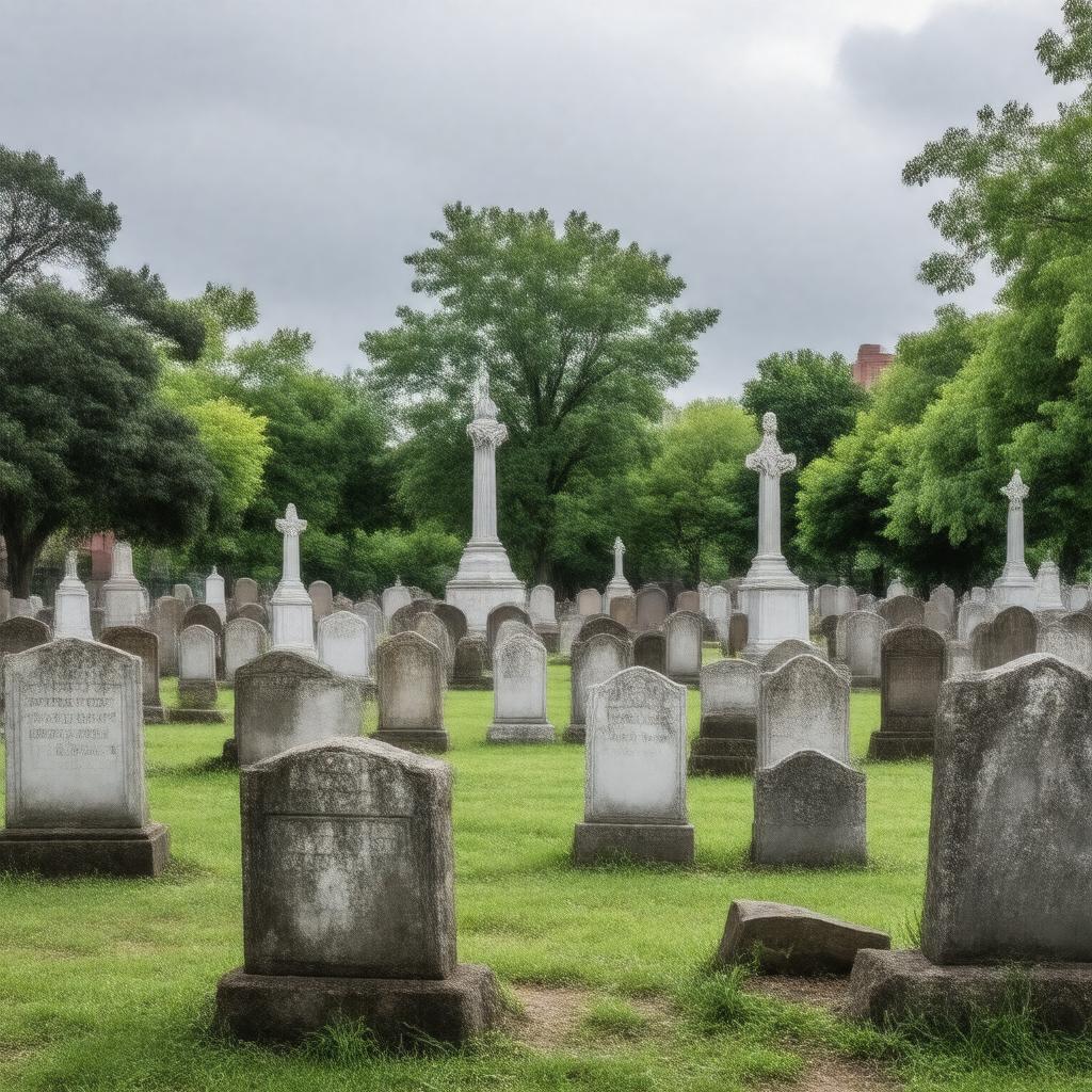AI-created image of Central Burying Ground