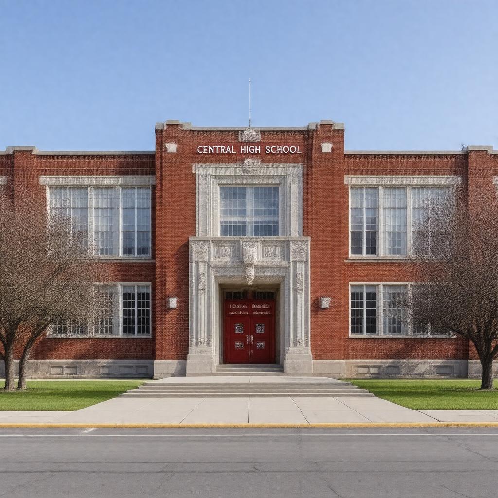 AI-created image of Central High School (Rapid City, South Dakota)