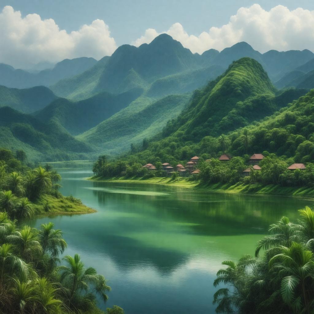 AI-created image of Central Java