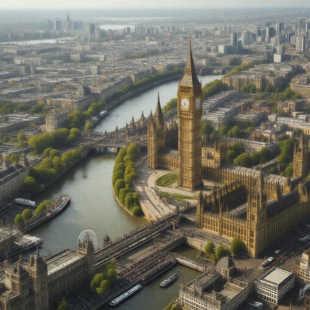 AI-created image of Central London