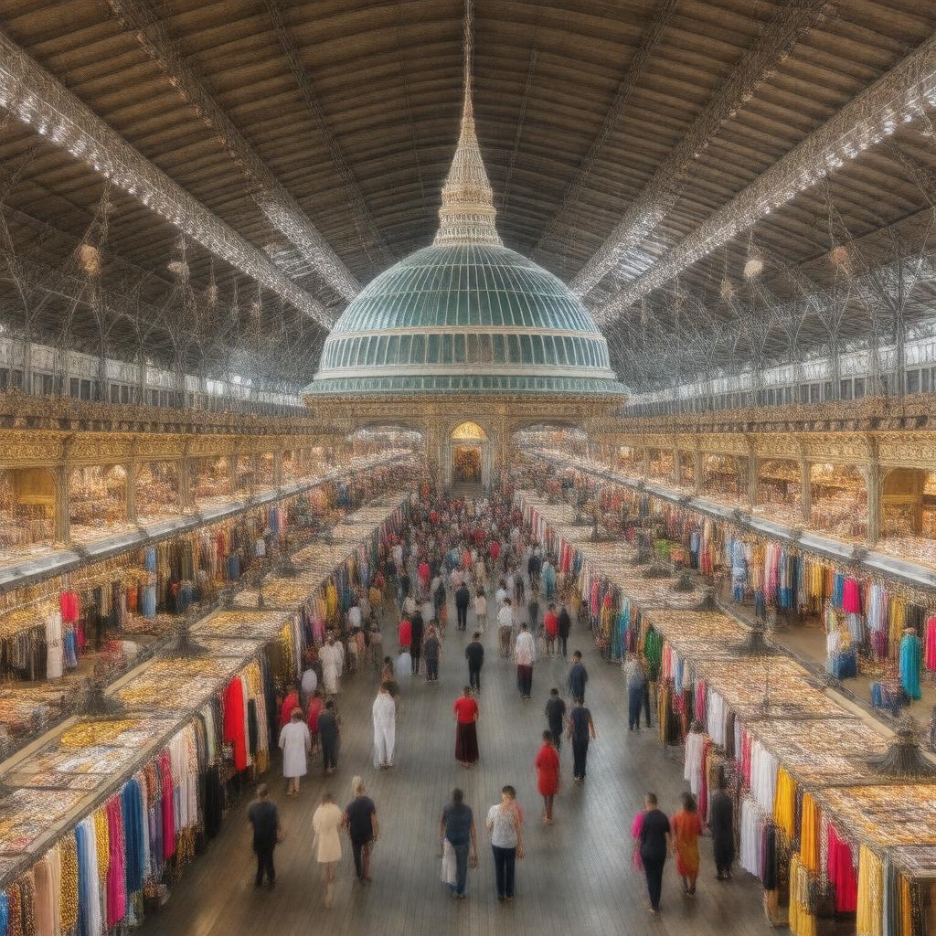 AI-created image of Central Market (Phsar Thmei)