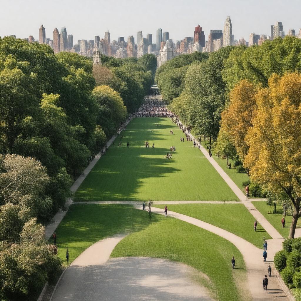 AI-created image of Central Park, New York