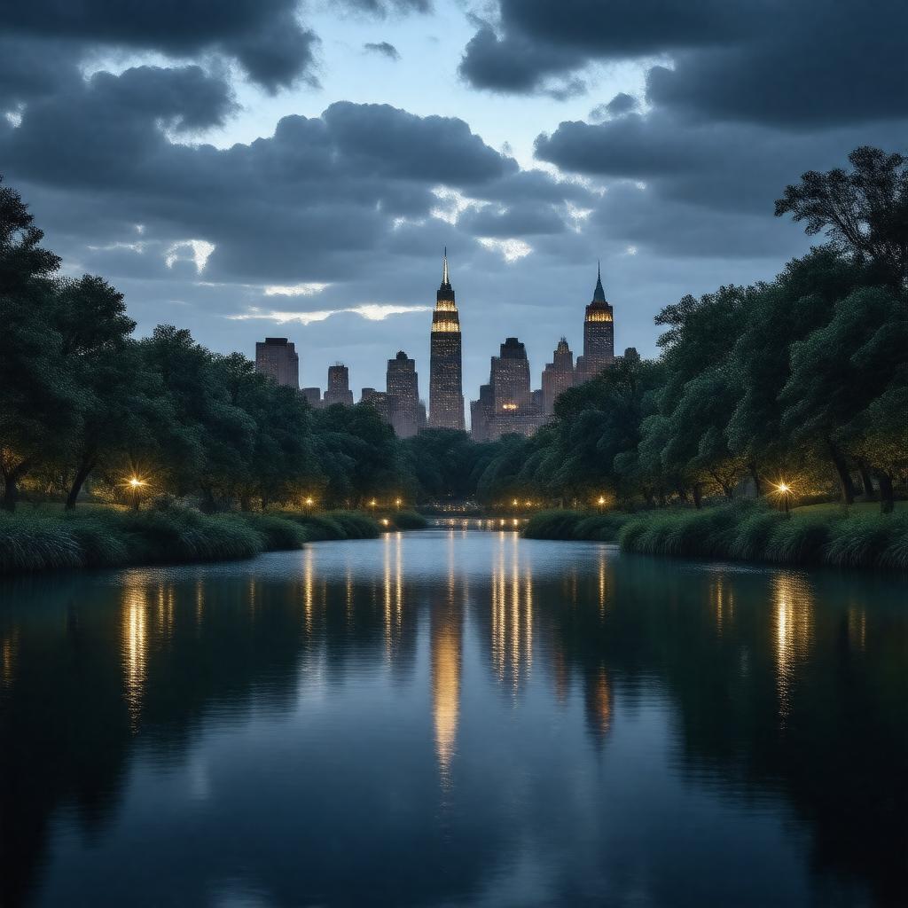 AI-created image of Central Park in the Dark