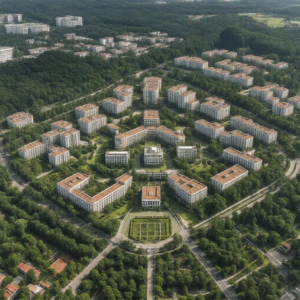 AI-created image of Central Residential Area