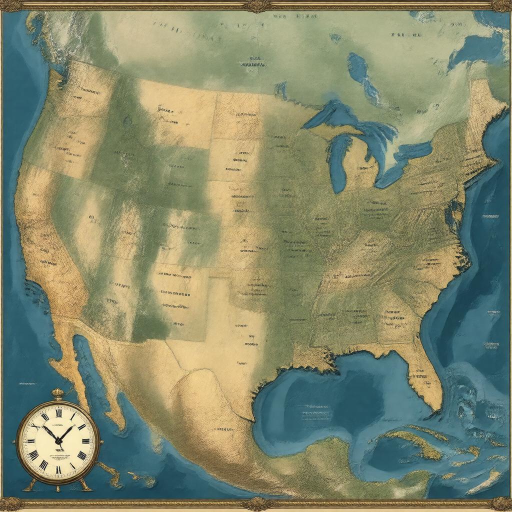 AI-created image of Central Standard Time (CST)