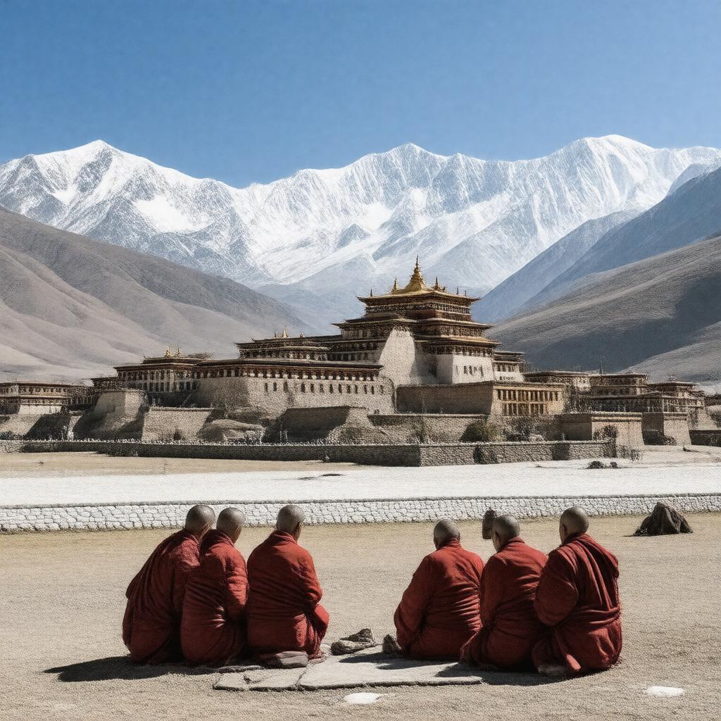 AI-created image of Central Tibetan