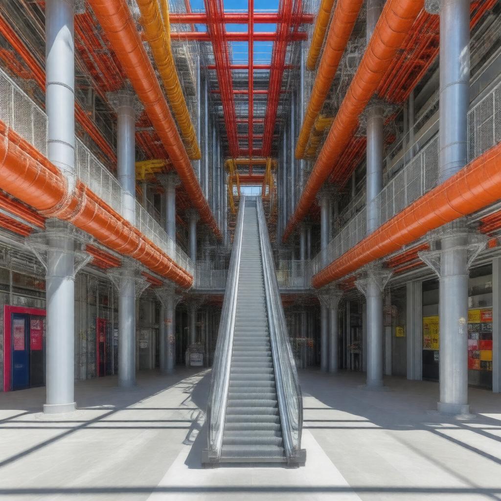 AI-created image of Centre Pompidou