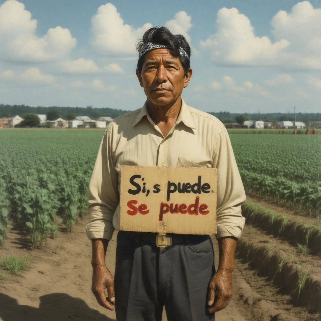 AI-created image of Cesar Chavez