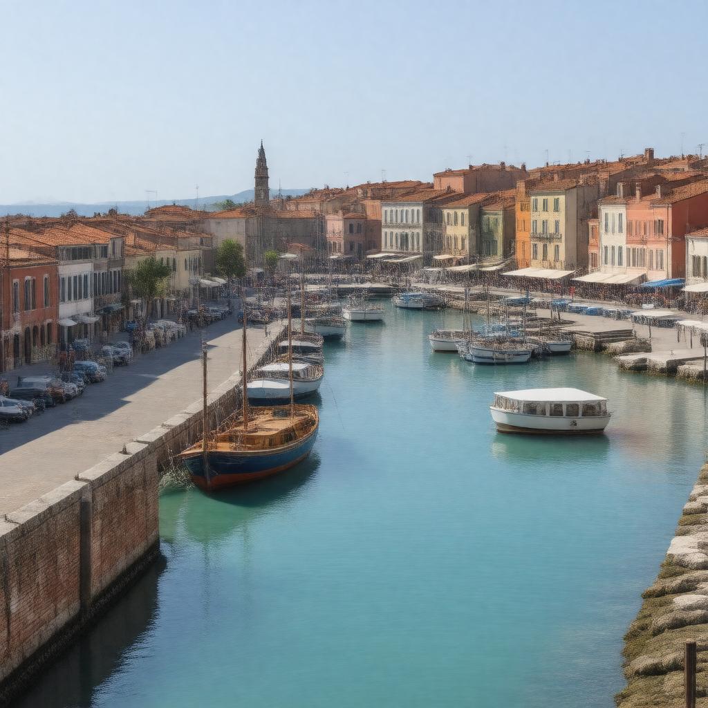 Click to view larger image AI-created image of Cesenatico, Italy