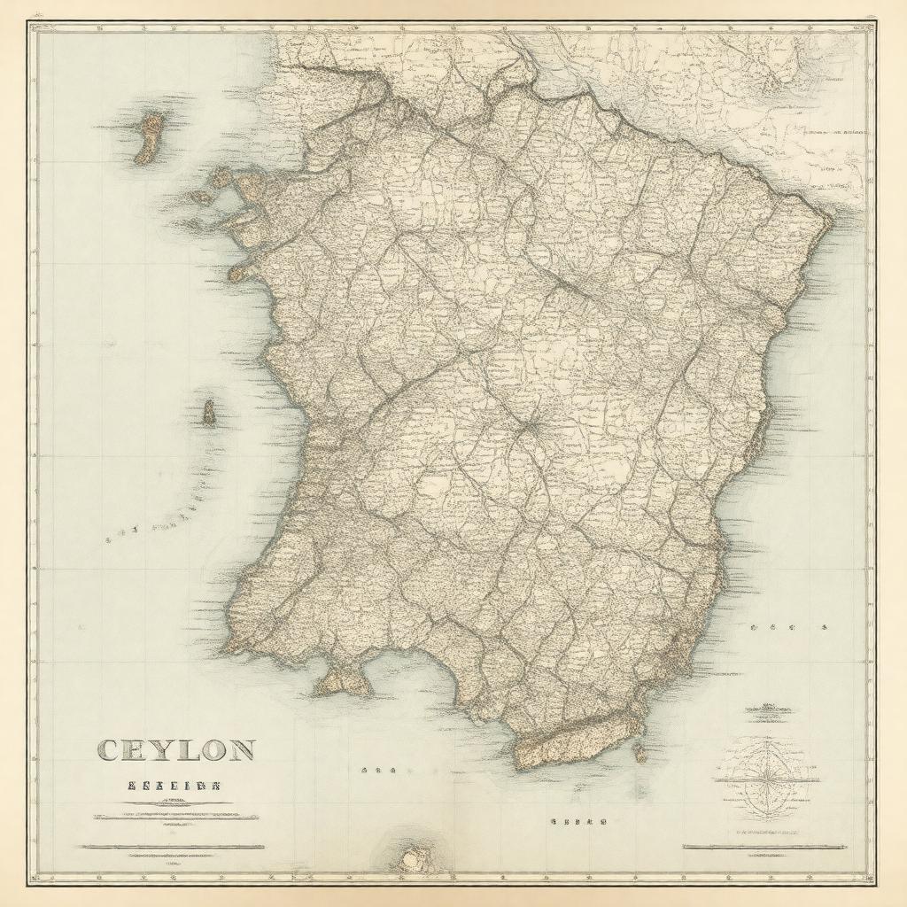AI-created image of Ceylon (nominally)