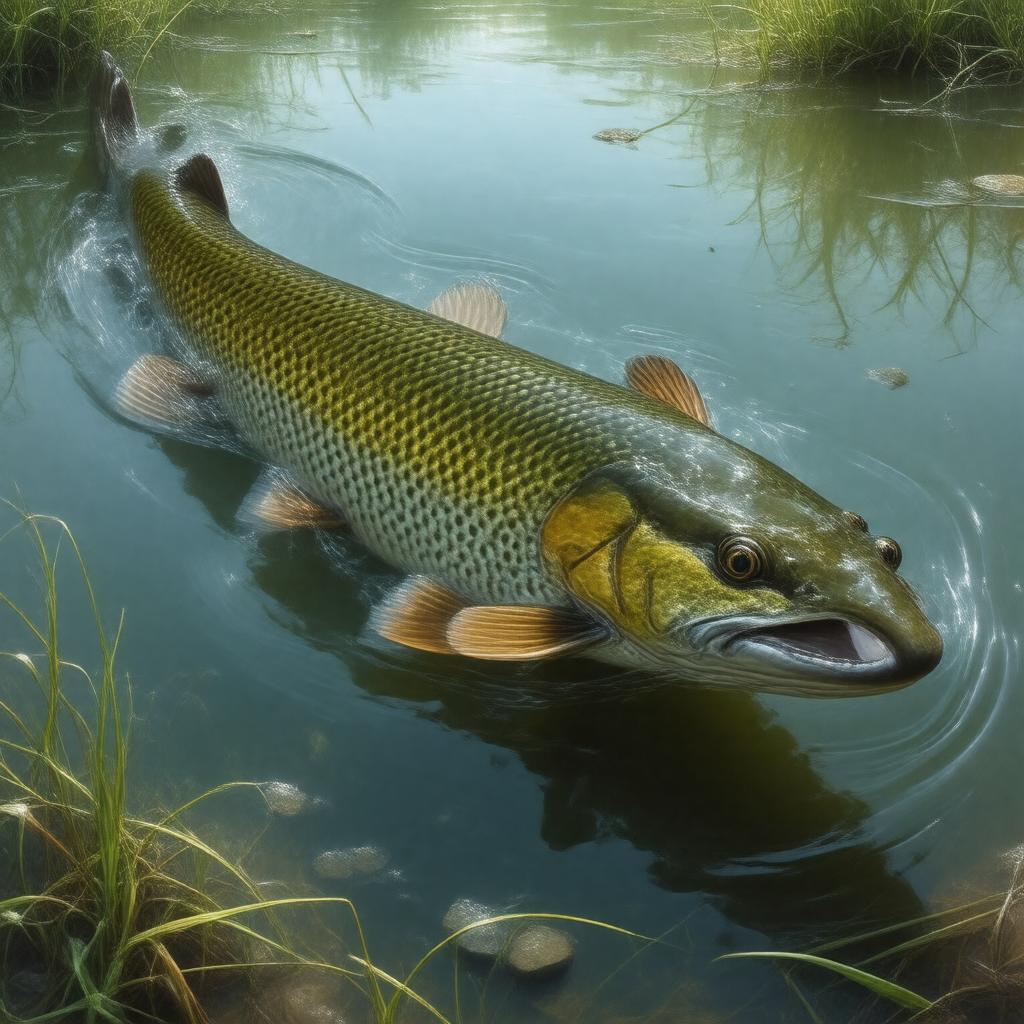 AI-created image of Chain pickerel