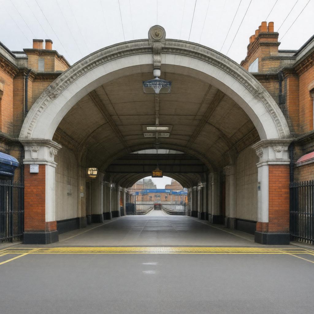AI-created image of Chalk Farm tube station