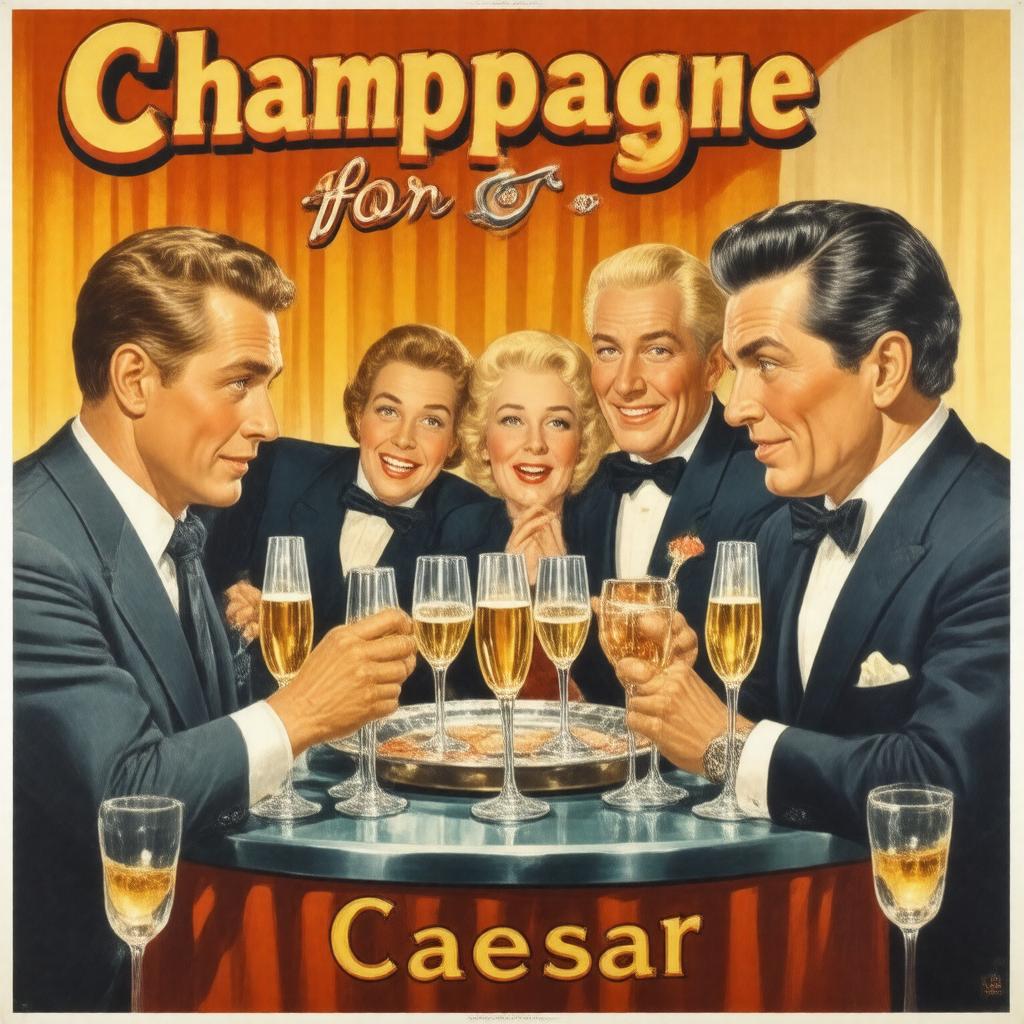Click to view larger image AI-created image of Champagne for Caesar