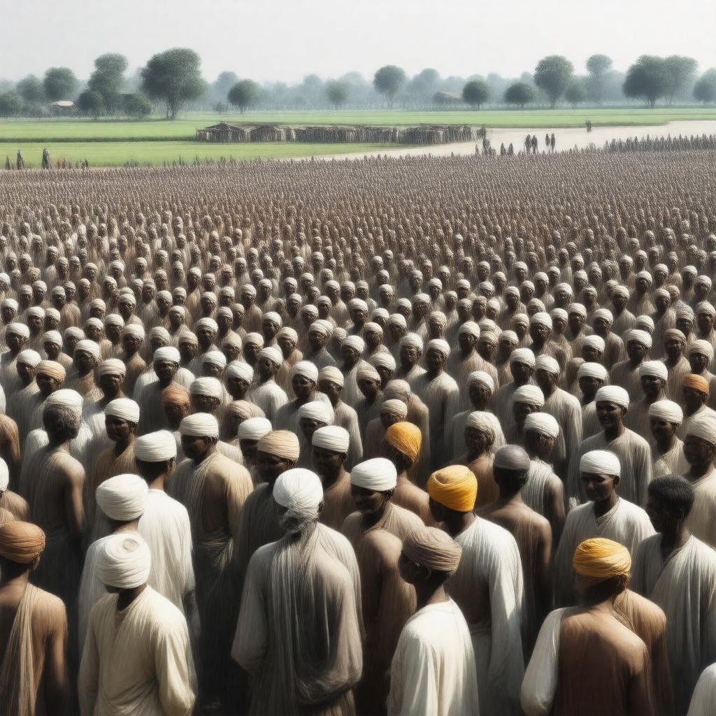 AI-created image of Champaran Satyagraha