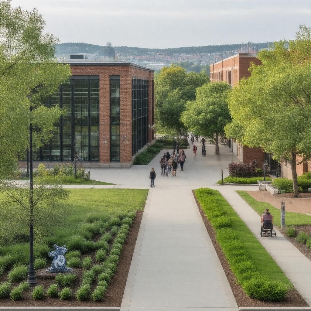Click to view larger image AI-created image of Champlain College