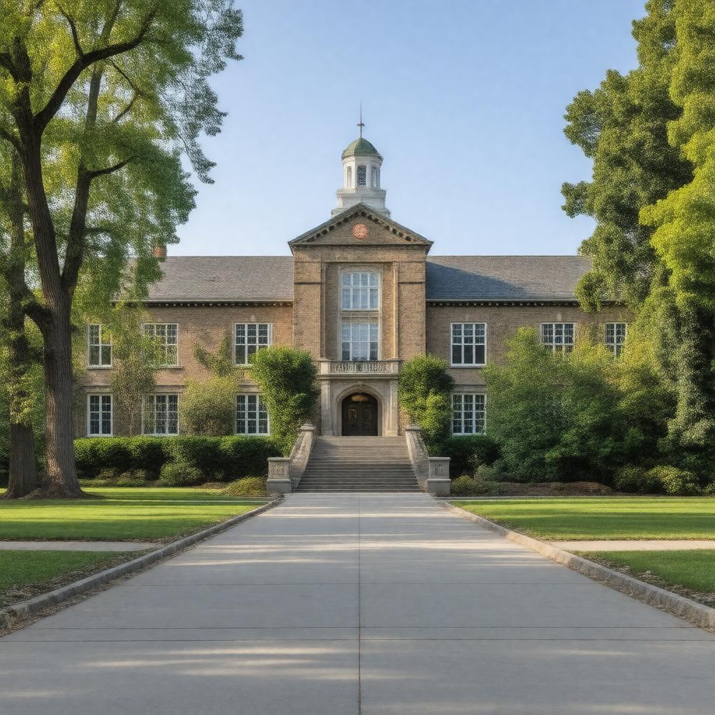 AI-created image of Champlin Hall