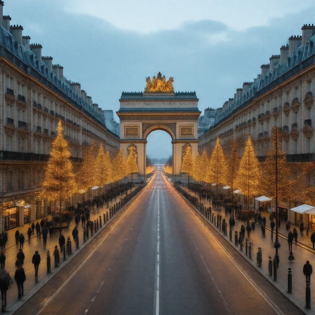 AI-created image of Champs-Élysées