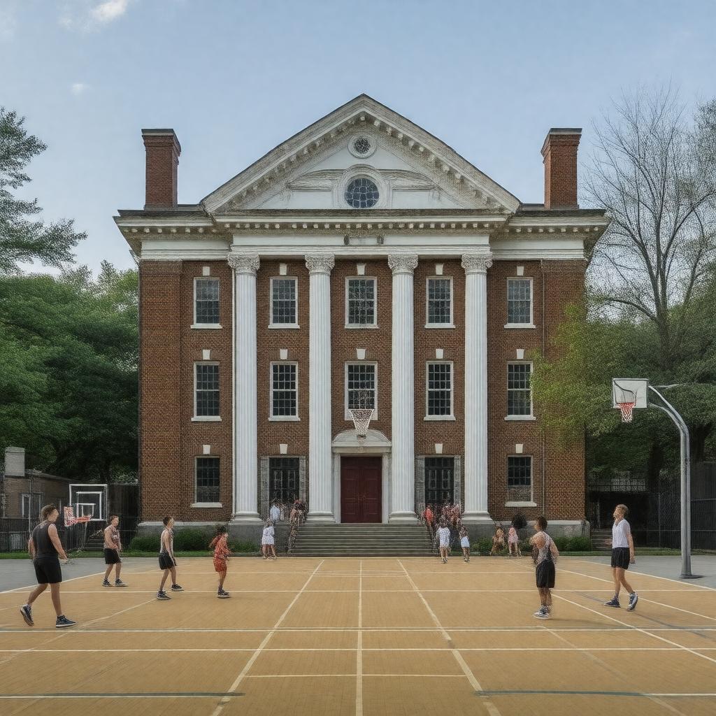 AI-created image of Chandler Gymnasium