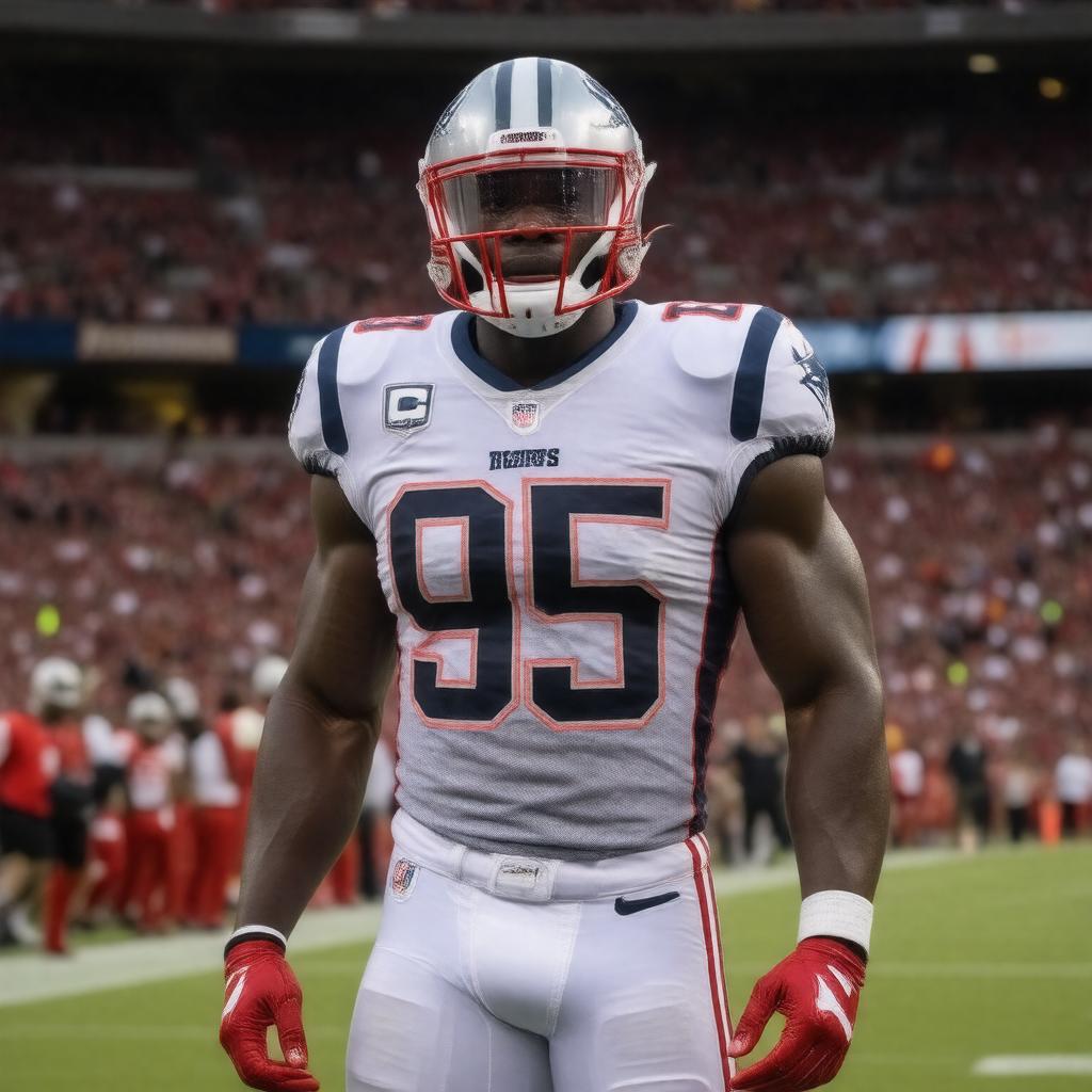 Click to view larger image AI-created image of Chandler Jones