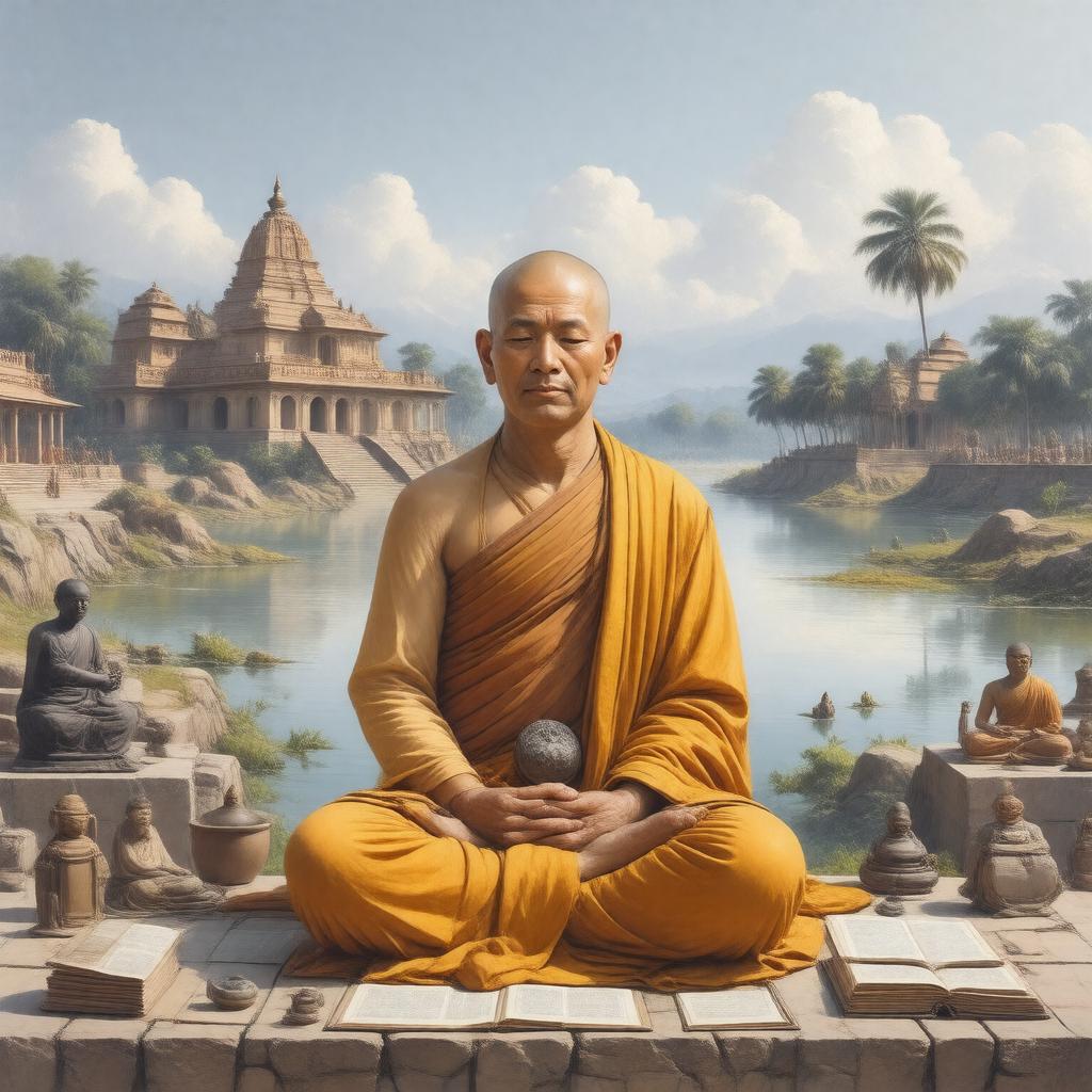 AI-created image of Chandrakirti