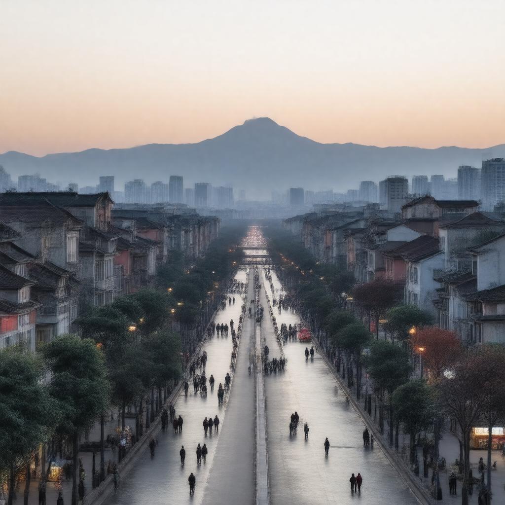 AI-created image of Changsha, China