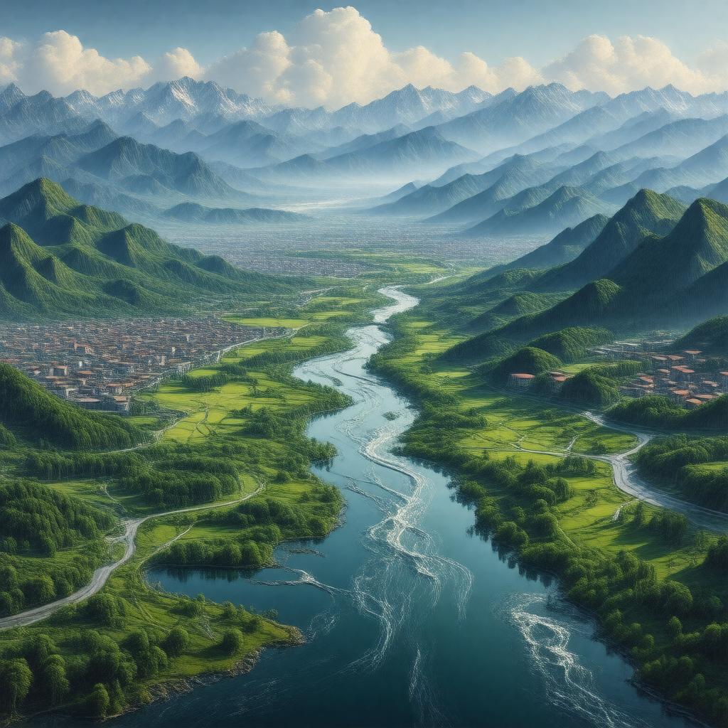 Click to view larger image AI-created image of Chaobai River