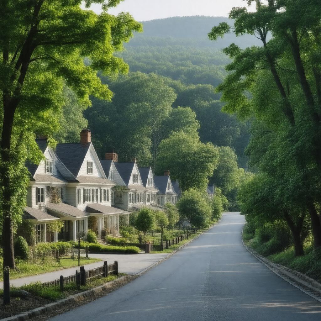 AI-created image of Chappaqua, New York