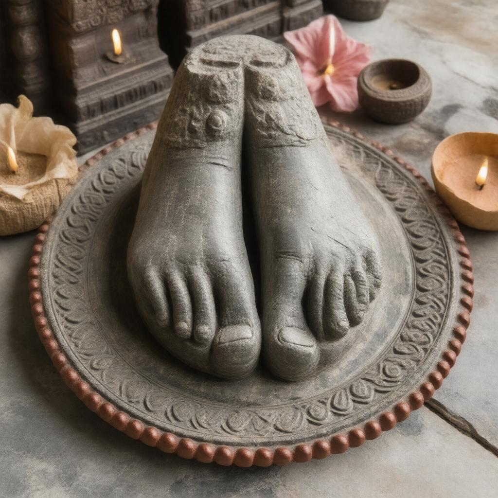 AI-created image of Charan Paduka