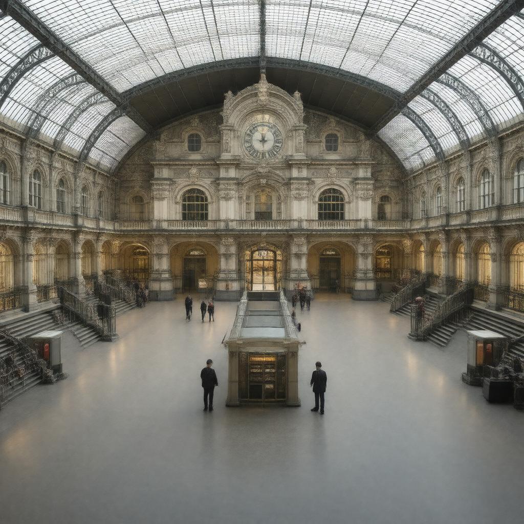 AI-created image of Charing Cross station