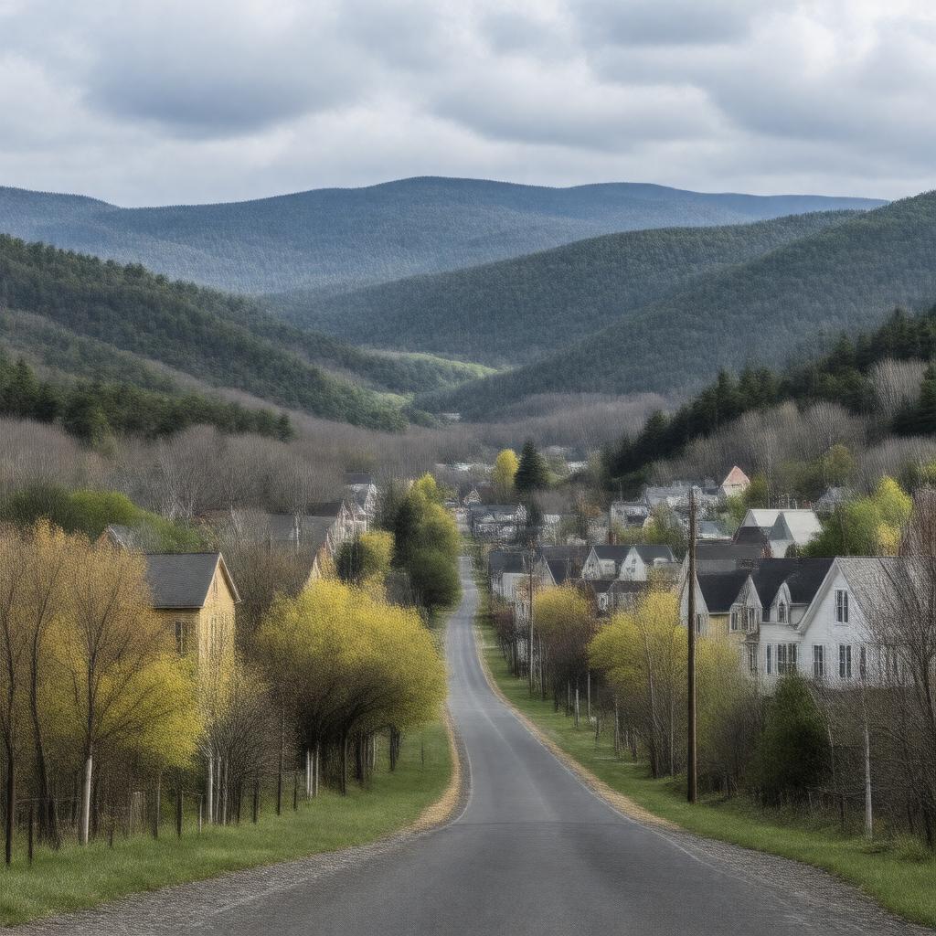 AI-created image of Charlemont, Massachusetts