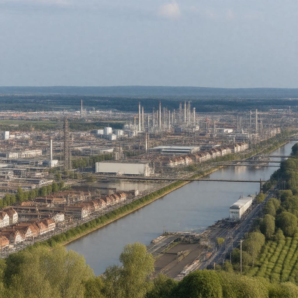 AI-created image of Charleroi, Belgium