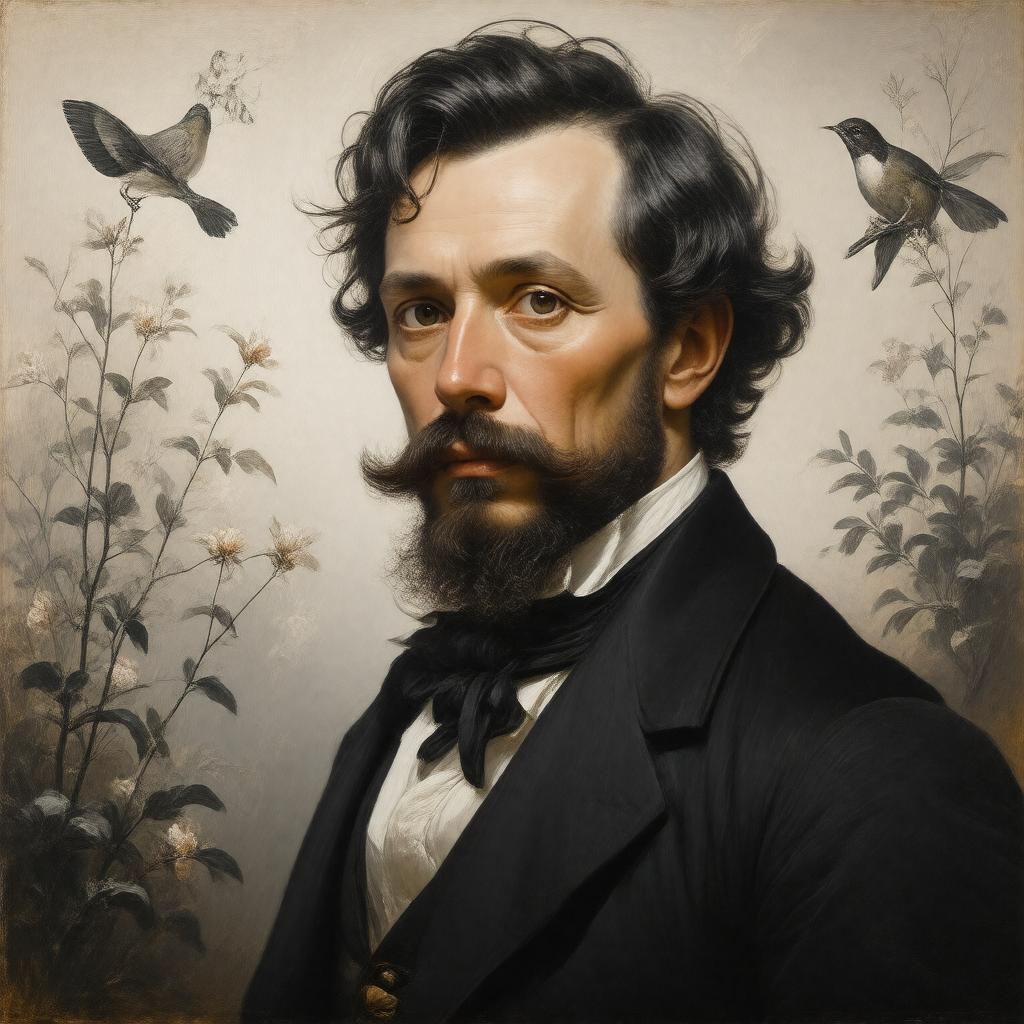 AI-created image of Charles Alexandre Lesueur