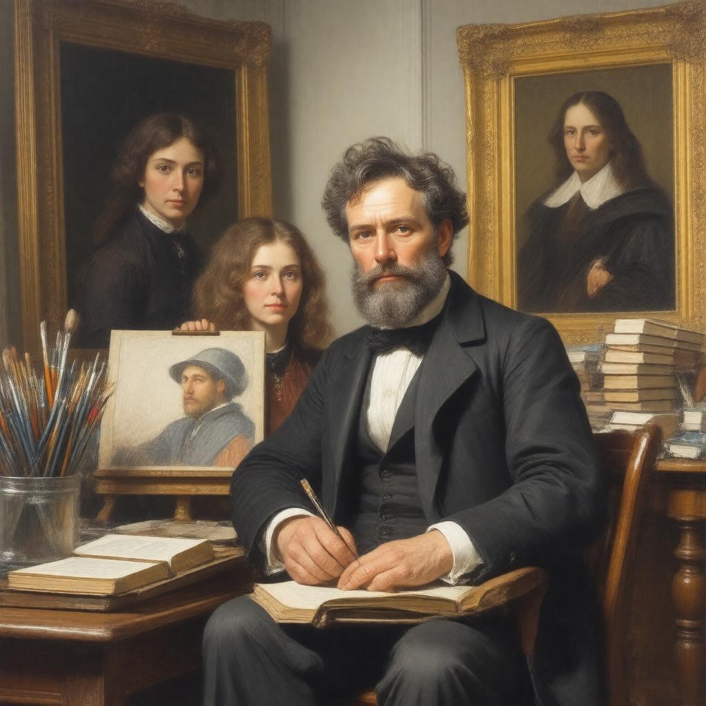 AI-created image of Charles Allston Collins