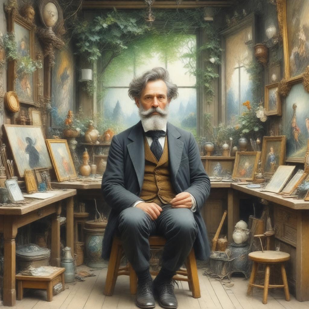 AI-created image of Charles Altamont Doyle