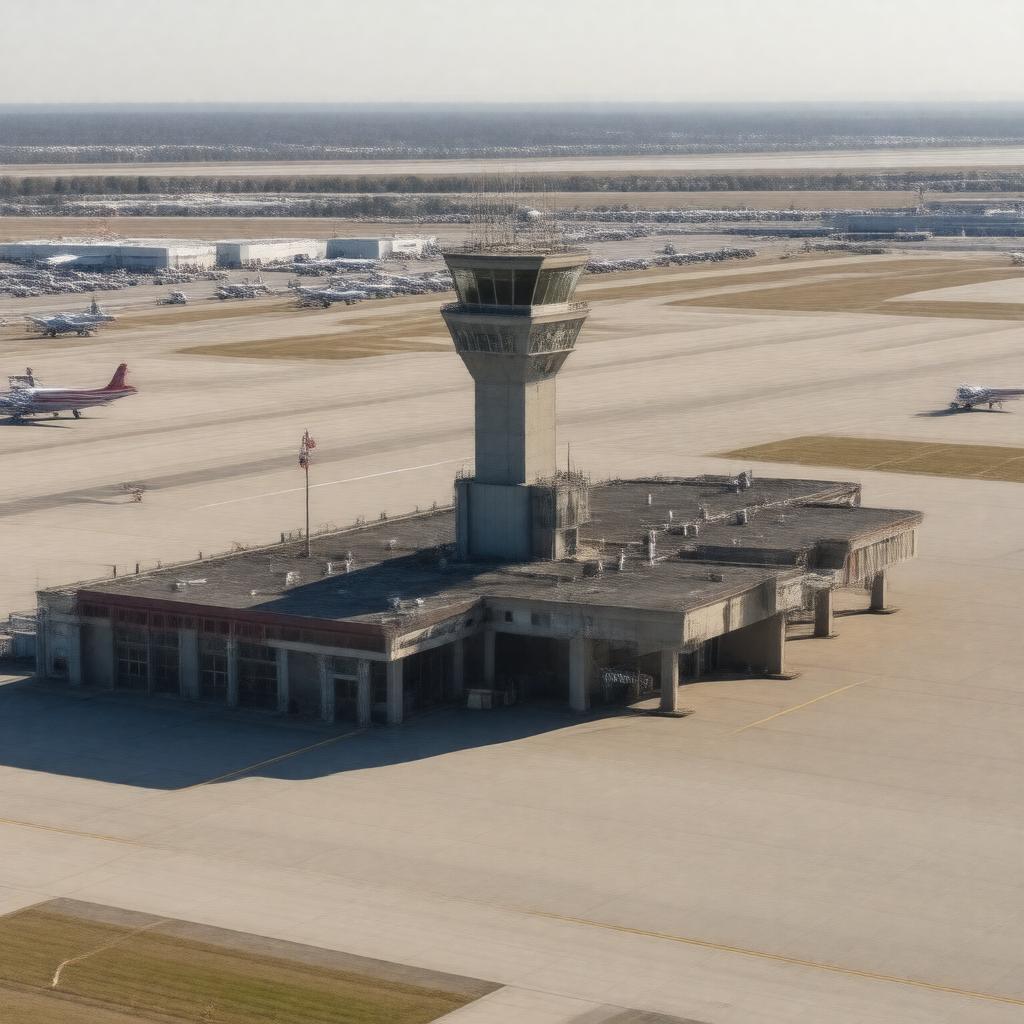AI-created image of Charles B. Wheeler Downtown Airport