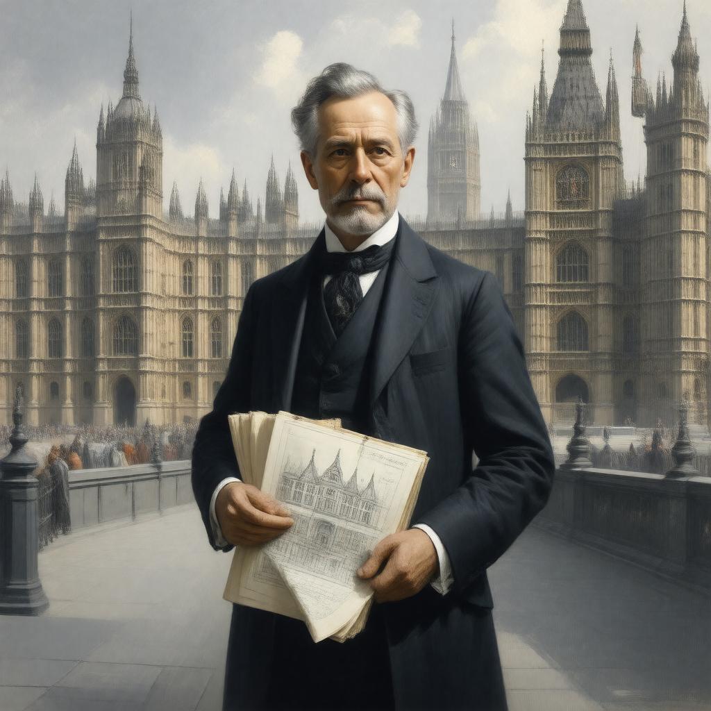 Click to view larger image AI-created image of Charles Barry