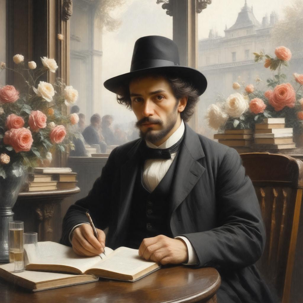 AI-created image of Charles Baudelaire