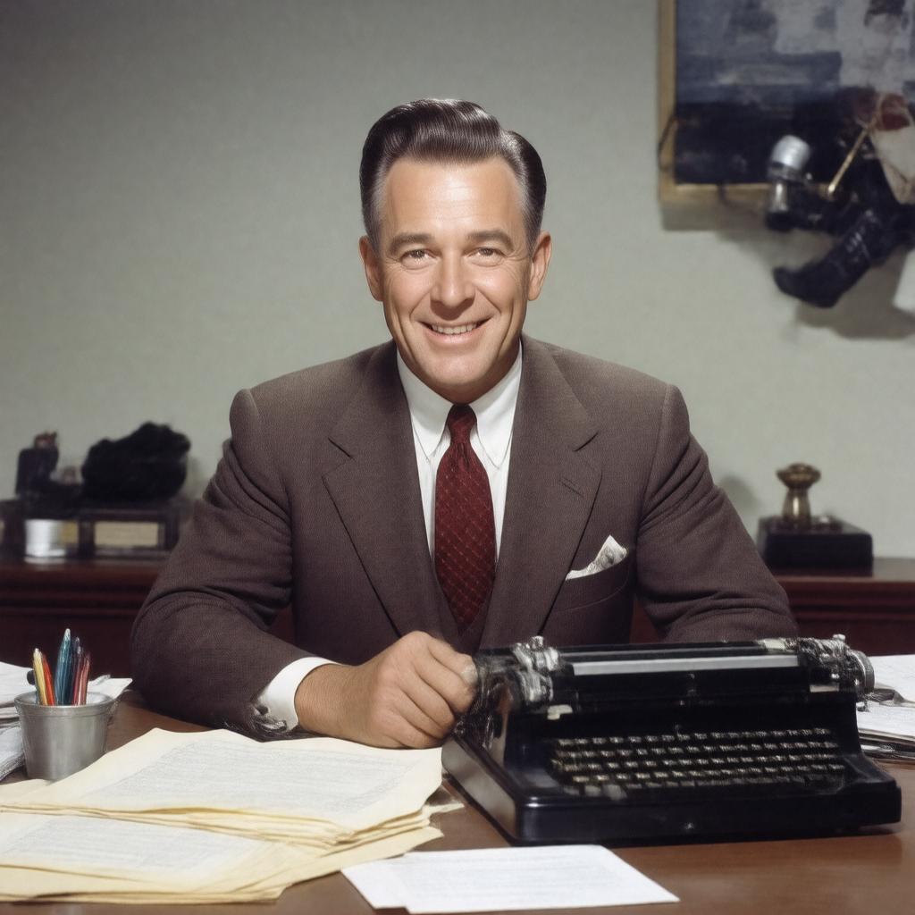 AI-created image of Charles Brackett